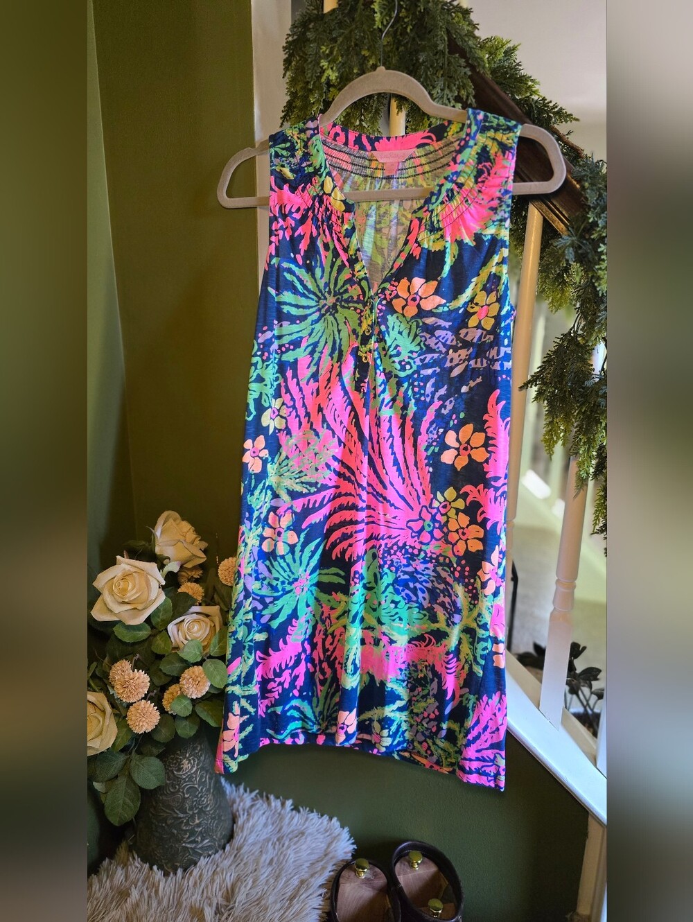 Lilly Pulitzer Essie sun dress in All A Glow size